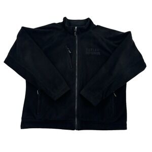 Harley Davidson Crossroad Black Polyester Long Sleeves Jacket Biker Men Sz XL